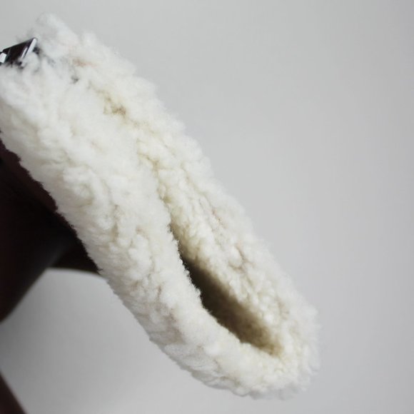 NWT Theory Genuine Shearling Moto Jacket - Picture 15 of 16